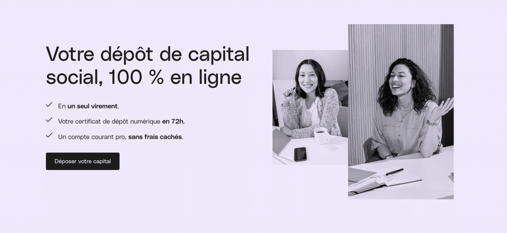 Dépot de capital social Qonto 2022