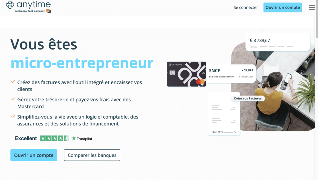 Anytime pour les micro-entrepreneurs