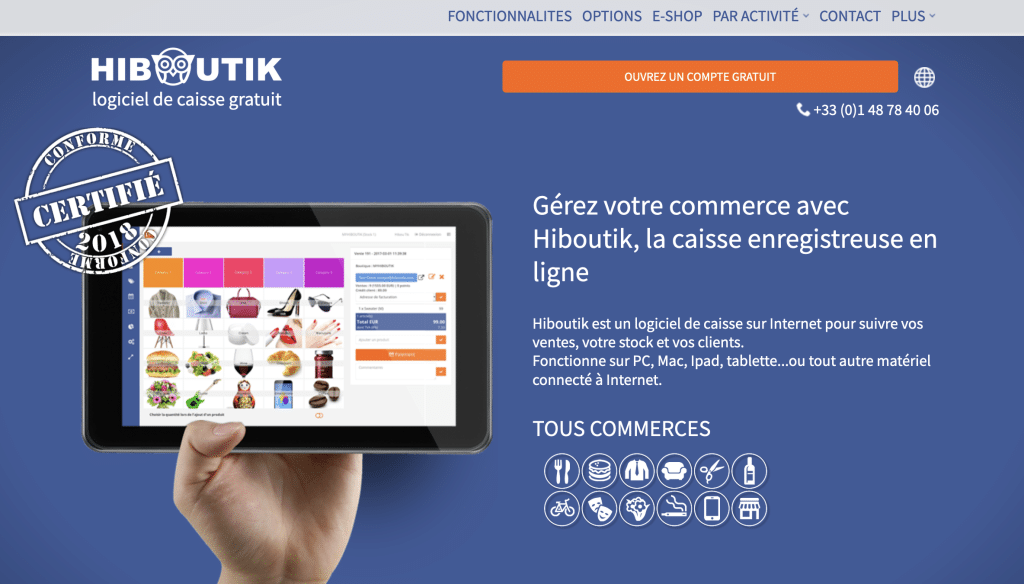 Hiboutik logiciel gratuit de caisse enregistreuse