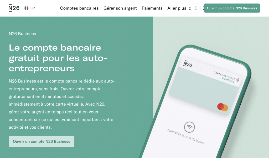 N26 business pour les auto-entrepreneurs